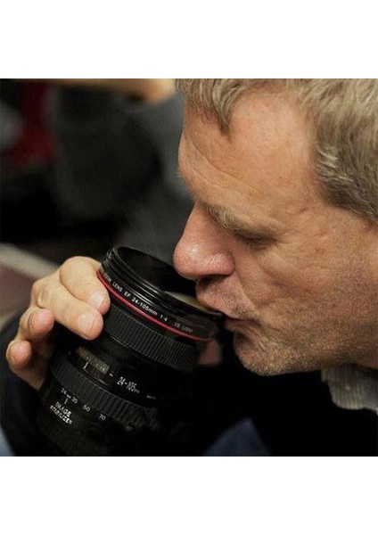 Abs Tl Kahve Kupa Bardak Su Kahve Çay Kamera Lens Kapaklı Bardak Hediye (Yurt Dışından)