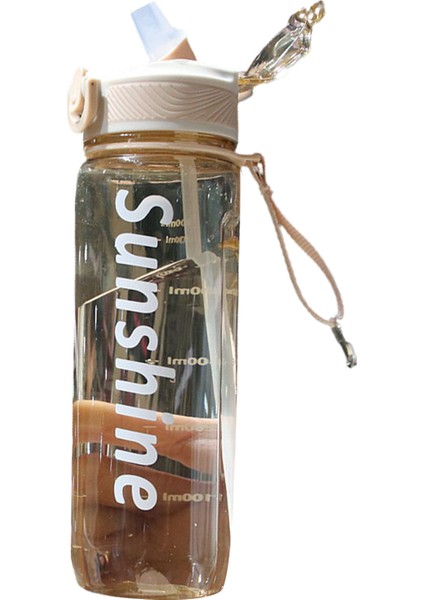 800 ml Saman Bardak Sızdırmazlık Büyük Kapasiteli Pc Ev Için Kamp Spor Saman Su Şişesi (Yurt Dışından)