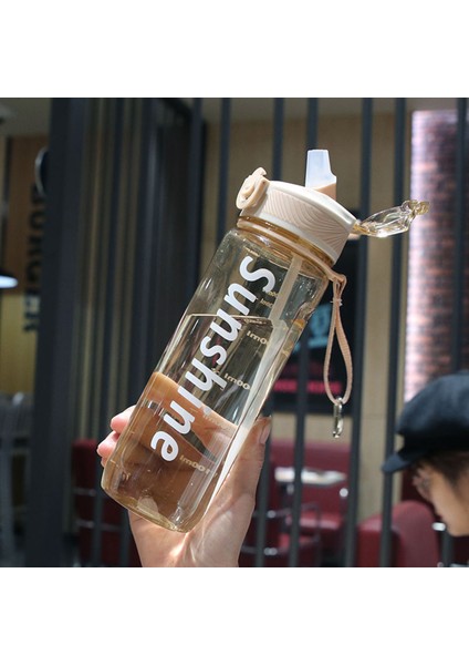 800 ml Saman Bardak Sızdırmazlık Büyük Kapasiteli Pc Ev Için Kamp Spor Saman Su Şişesi (Yurt Dışından) fiyatları
