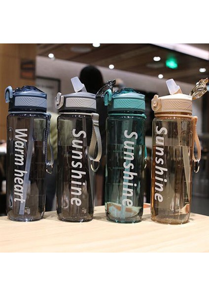 800 ml Saman Bardak Sızdırmazlık Büyük Kapasiteli Pc Ev Için Kamp Spor Saman Su Şişesi (Yurt Dışından) fırsatları