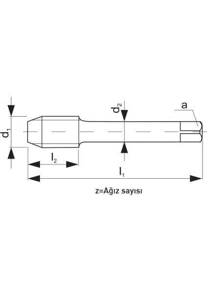 W 7/32"-24 Narex Dın NB-351 Hss 3'lü El Takım Kılavuzu