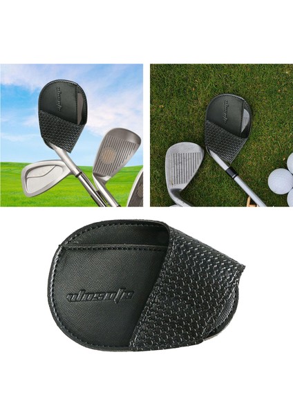 Golf Kulübü Demir Golf Sopası Kılıfı Başörtüsü Golfçü Için Açık Spor Aksesuarları Siyah (Yurt Dışından) fırsatları