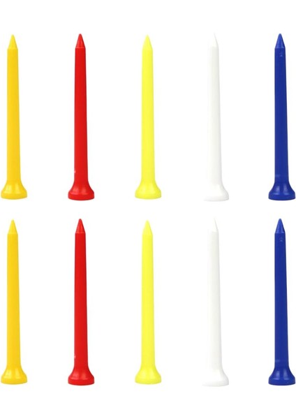 10 Golf Profesyonel Tees Farklı Boyutlarda Dayanıklı Toplu Golf Çivileri 70MM (Yurt Dışından)