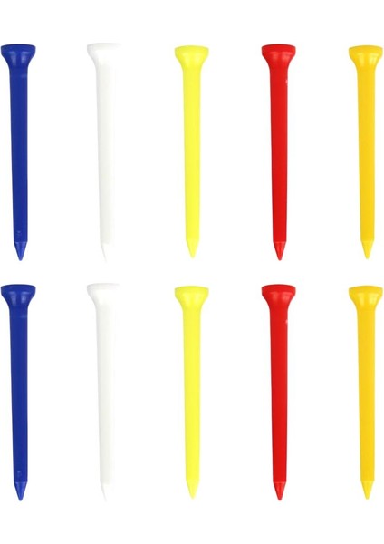 10 Golf Profesyonel Tees Farklı Boyutlarda Dayanıklı Toplu Golf Çivileri 70MM (Yurt Dışından) fiyatları