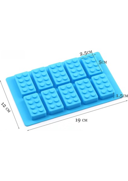 Silikon LEGO Çikolata Silikon Kalıbı