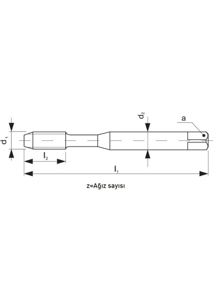 M5 Narex 1540 Dın N-371B Ox Hsse Düz Kanal Uç Bilemeli Makina Kılavuzu fiyatları