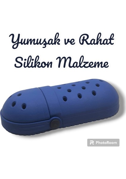 All Wear Silicon Crocs Süslü Kalem Kutusu Yeni Ürün larcivert