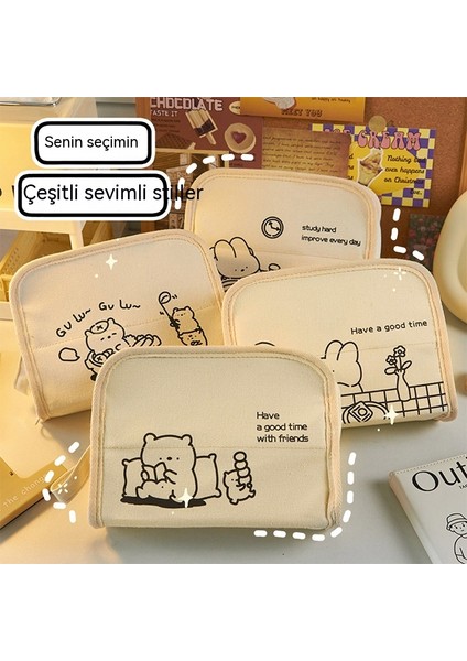 Açık Büyük Kapasiteli Kalem Kutusu, Büyük Kapasiteli Kanvas Kalem Kutusu, Kız Çocuklarına Yönelik Şık Görünümlü Çok Fonksiyonlu Kırtasiye Kutusu (Yurt Dışından) fırsatları