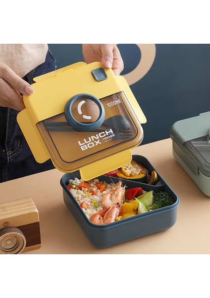 Kaşıklı ve Yemek Çubuklu Öğle Yemeği Kutusu, Mikrodalgada Pişirilebilen Iki Bölmeli Öğle Yemeği Kutusu, Öğrenci Öğle Yemeği Kutusu (Yurt Dışından) fiyatları