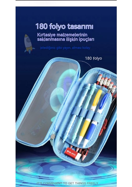 Yüksek Görünüm Değerine Sahip Karikatür Üç Boyutlu 3D Kalem Kutusu, Dekompresyon Kalem Kutusu, Kızlar ve Ilkokul Öğrencileri Için Üç Katmanlı Büyük Kapasiteli Kalem Kutusu (Yurt Dışından) modelleri