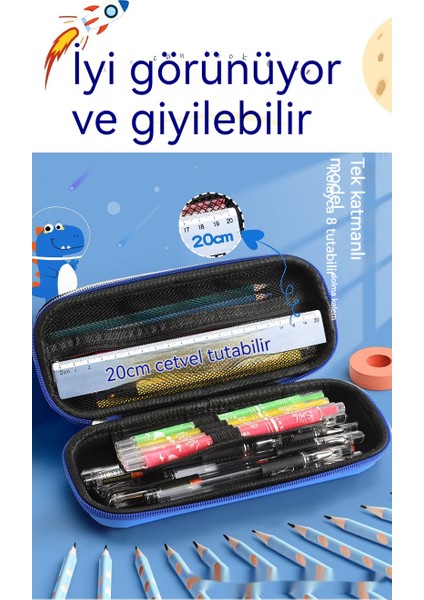 Öğrenci Kalem Kutusu Erkek Kalem Kutusu Kız Sevimli Yaratıcı Kalem Kutusu Çocuk 3D Kalem Kutusu (Yurt Dışından) fırsatları