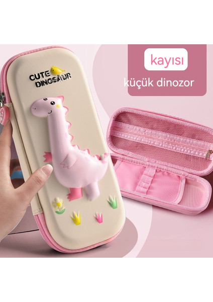 Öğrenci Kalem Kutusu Erkek Kalem Kutusu Kız Sevimli Yaratıcı Kalem Kutusu Çocuk 3D Kalem Kutusu (Yurt Dışından)