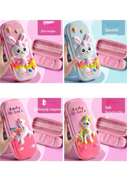 Öğrenci Kalem Kutusu Erkek Kalem Kutusu Kız Sevimli Yaratıcı Kalem Kutusu Çocuk 3D Kalem Kutusu (Yurt Dışından) fırsatları