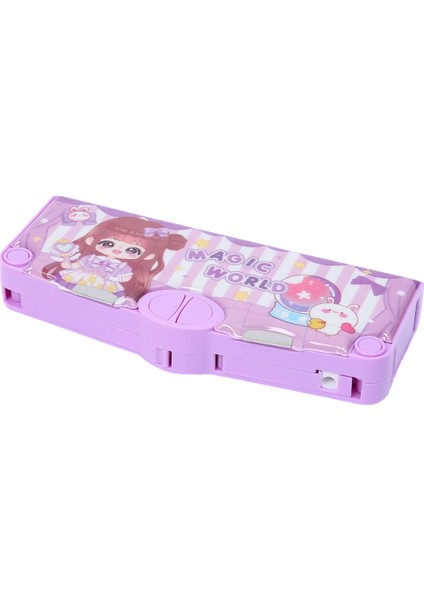 Büyük Kapasiteli ve Yüksek Görünüme Sahip Ilkokul Öğrencileri Için Yaratıcı Çok Fonksiyonlu Kalem Kutusu Karikatür Çocuk Kalem Kutusu (Yurt Dışından)