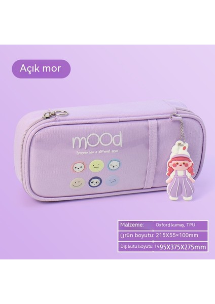 Ilkokul Öğrencileri Için Büyük Kapasiteli Kanvas Kalem Kutusu, Yaratıcı Kız, Yüksek Değerli Kırtasiye Kutusu (Yurt Dışından) modelleri