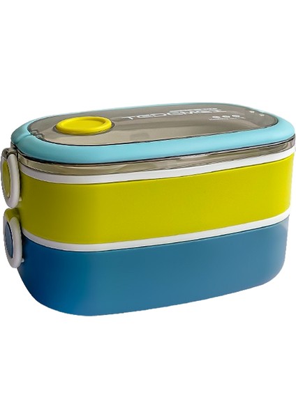 Paslanmaz Çelik Öğle Yemeği Kutusu Çatal Bıçak Takımı ile Çift Katmanlı Taşınabilir Japon Öğle Yemeği Kutusu Öğrenciler Için (Yurt Dışından)