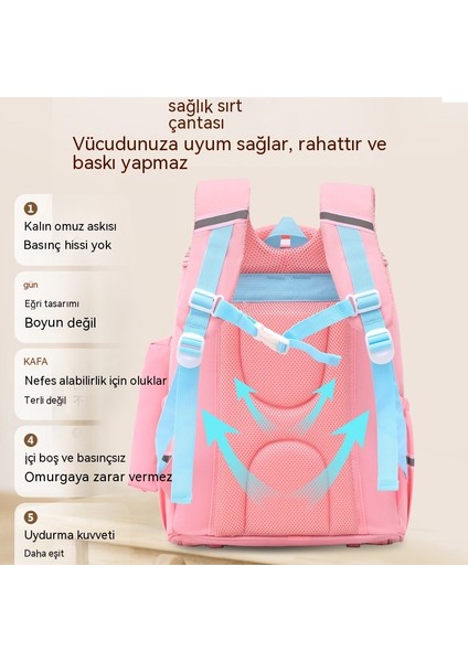 FastDeal Store 5. Sınıftaki Erkek ve Kız Ilkokul Öğrencileri Için Yükü Azaltmak ve Sırt Çantalarını Korumak Için Geniş Kapasiteli Bölmelere Sahip Yeni Çocuk Okul Çantaları (Yurt Dışından)