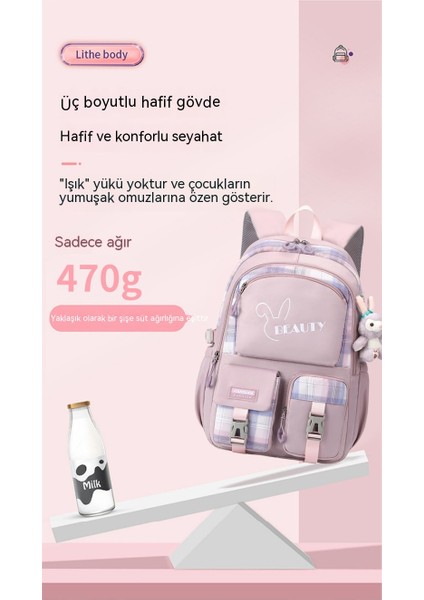 Yeni Ortaokul Öğrencisi Okul Çantası Sırt Çantası Kız Moda Büyük Kapasiteli Sırt Çantası Ultra Hafif (Yurt Dışından) modelleri