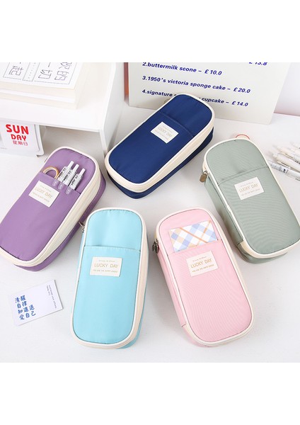 Kalem Çantası Büyük Kapasiteli Kalem Çantası Kırtasiye Kutusu Kalem Kutusu Basit Ins Tarzı (Yurt Dışından) modelleri