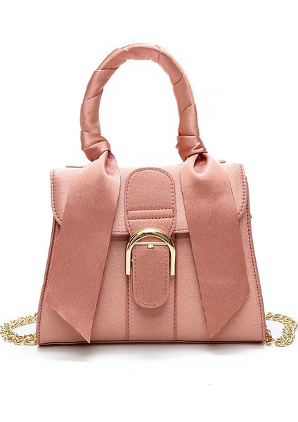 Kadife Çanta, Bayan Omuz Çantası, Moda Fiyonklu Kadife Çanta, Crossbody Çanta (Yurt Dışından)