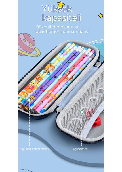 Karikatür Ilkokul Çocuk Kalem Kutusu 3D Sevimli Erkek ve Kız Kırtasiye Kutusu Büyük Kapasiteli Yaratıcı Kalem Kutusu Kalem Kutusu (Yurt Dışından) fırsatları