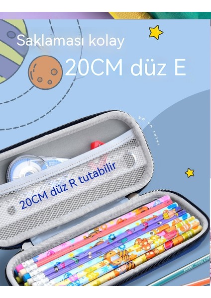 Erkek ve Kızlar Için Ilkokul Öğrencisi Kalem Kutusu Büyük Kapasiteli Çocuk Kalem Kutusu Katmanlı Ingiliz Tarzı Basit Kalem Kutusu (Yurt Dışından)