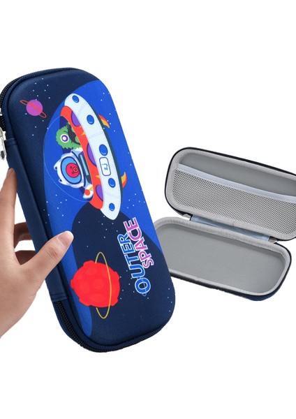 Karikatür Ilkokul Çocuk Kalem Kutusu 3D Sevimli Erkek ve Kız Kırtasiye Kutusu Büyük Kapasiteli Yaratıcı Kalem Kutusu Kalem Kutusu (Yurt Dışından)