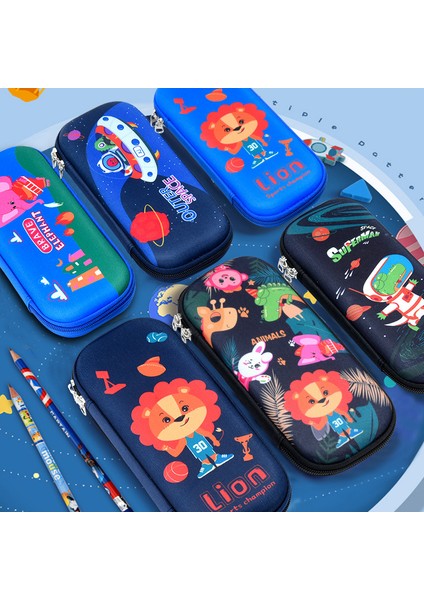 Karikatür Ilkokul Çocuk Kalem Kutusu 3D Sevimli Erkek ve Kız Kırtasiye Kutusu Büyük Kapasiteli Yaratıcı Kalem Kutusu Kalem Kutusu (Yurt Dışından) fiyatları