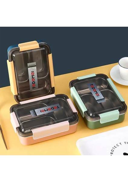 Paslanmaz Çelik Çok Bölmeli Yalıtımlı Öğle Yemeği Kutusu, Su Dolu Kantin Öğrenci Öğle Yemeği Kutusu (Yurt Dışından) fiyatları