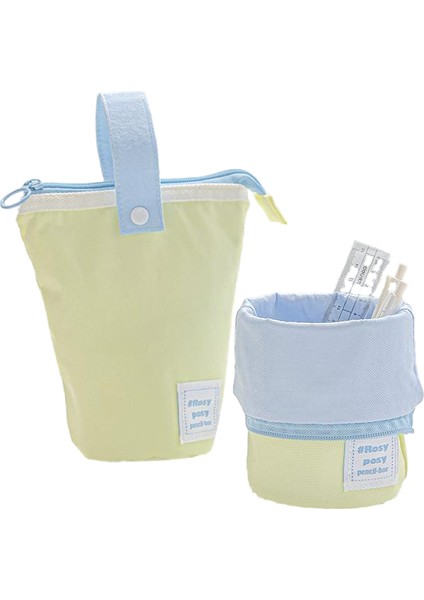 Dikey Kalemlik, Katlanabilir Kalem Çantası, Yüksek Görünümlü, Geniş Kapasiteli Fermuarlı Kırtasiye Saklama Çantası (Yurt Dışından) fırsatları