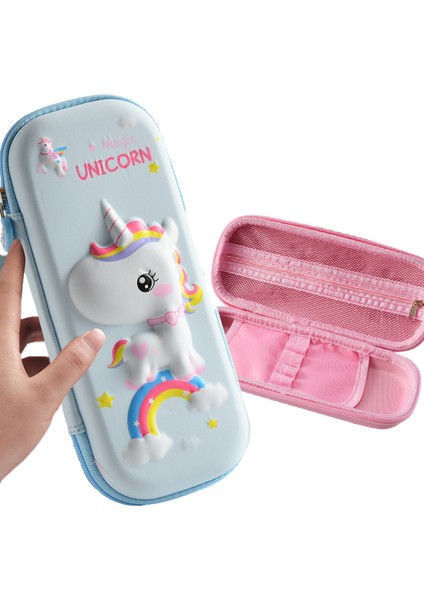 Öğrenci Kalem Kutusu Erkek Kalem Kutusu Kız Sevimli Yaratıcı Kalem Kutusu Çocuk 3D Kalem Kutusu (Yurt Dışından)