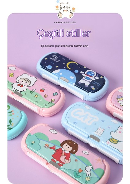 Yaratıcı Ilkokul Öğrencisi Çok Fonksiyonlu Kırtasiye Kutusu Beyaz Tahta ile Sevimli Yüksek Görünümlü Mavi Karikatür Çocuk Kalem Kutusu (Yurt Dışından) fırsatları