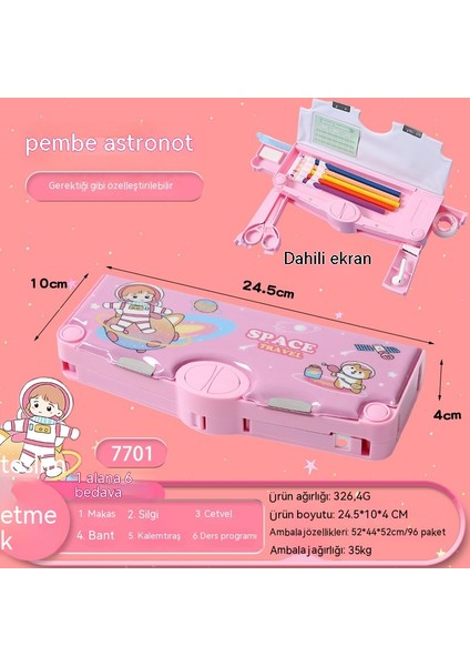 Büyük Kapasiteli ve Yüksek Görünüme Sahip Ilkokul Öğrencileri Için Yaratıcı Çok Fonksiyonlu Kalem Kutusu Karikatür Çocuk Kalem Kutusu (Yurt Dışından) modelleri