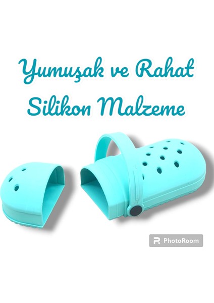 All Wear Silicon Crocs Süslü Kalem Kutusu Yeni Ürün Turkuaz