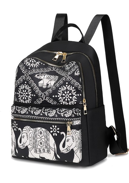 Sırt Çantası Oxford Kumaş Moda Çok Yönlü Seyahat Çantası Hafif Rahat Sırt Çantası Kadın Sırt Çantası Moda Baskılı Kadın Çantası (Yurt Dışından) fırsatları