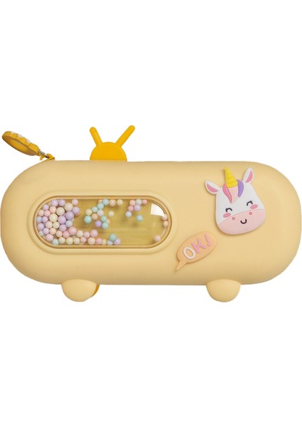 Tavşan Kabarcık Makinesi Kalem Çantası Karikatür Sevimli Radyo Şekli Yaratıcı Kırtasiye Kutusu Ilköğretim Okulu Öğrencisi Büyük Kapasiteli Kalem Kutusu (Yurt Dışından) indirimleri