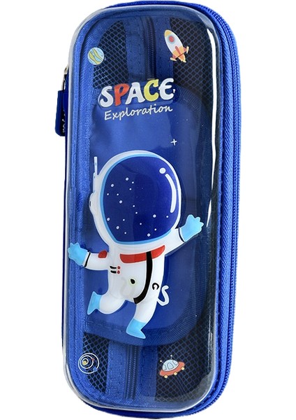 Yüksek Görünüm Değerine Sahip Karikatür Üç Boyutlu 3D Kalem Kutusu, Dekompresyon Kalem Kutusu, Kızlar ve Ilkokul Öğrencileri Için Üç Katmanlı Büyük Kapasiteli Kalem Kutusu (Yurt Dışından)