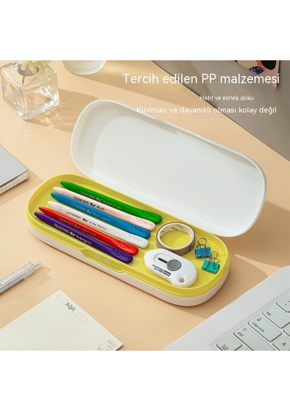 Ilkokul Öğrencileri Için Kalem Kutusu, Çocuklar Için Kalem Kutusu, Basit ve Sevimli, Büyük Kapasiteli, Kadınlar Için Çift Katlı Kalem Kutusu, Çok Fonksiyonlu (Yurt Dışından) indirimleri