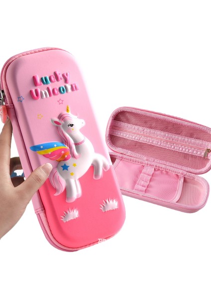 Öğrenci Kalem Kutusu Erkek Kalem Kutusu Kız Sevimli Yaratıcı Kalem Kutusu Çocuk 3D Kalem Kutusu (Yurt Dışından)