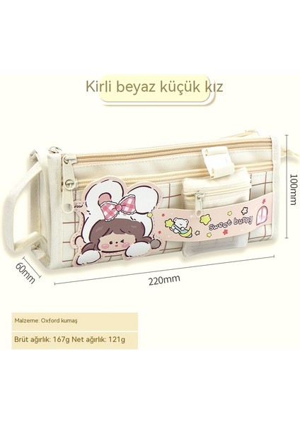Kızlar Için Büyük Kapasiteli, Çok Katmanlı Kırtasiye Çantası, Ilkokul ve Ortaokul Öğrencileri Için Çok Fonksiyonlu Kalem Çantası, Yüksek Değerli Kalem Çantası (Yurt Dışından) fiyatları