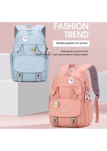 Okul Tarzı Okul Çantası Lise Üniversite Öğrencisi Sırt Çantası Büyük Kapasiteli Moda Kız Sırt (Yurt Dışından) modelleri