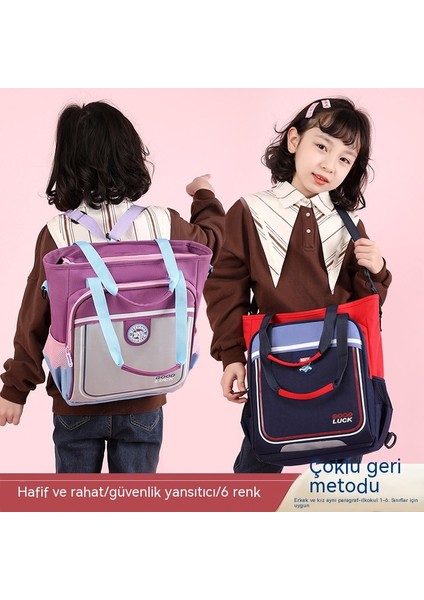 Ilkokul Öğrencilerinin El Çantaları, Kız ve Erkek Çocukları, Üç Amaçlı Ders Çantaları, Tek Omuzlu Çapraz Sırt Çantaları ve Okul Çantaları (Yurt Dışından) modelleri