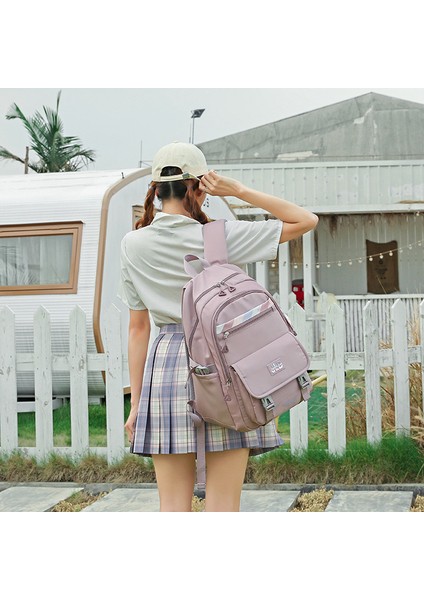 Oxford Kumaş Su Geçirmez Ortaokul Öğrencisi Okul Çantası Rahat Moda Lise Öğrencisi Büyük Kapasiteli Kız Ins Ortaokul Sırt Çantası (Yurt Dışından) fiyatları