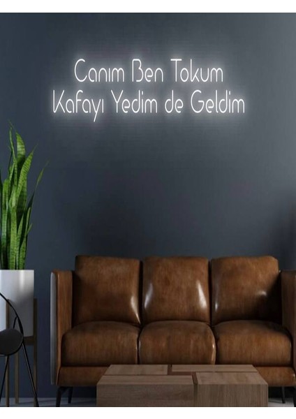 Canım Ben Tokum Kafayı Yedim De Geldim Yazılı Neon Tabela