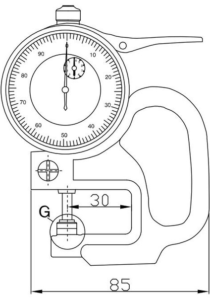 0-10MM Asimeto Dijital Kalınlık Komparatörü AS-491010 fiyatları