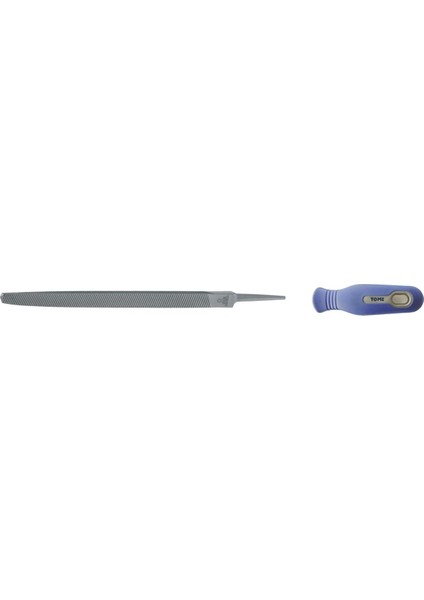 350MM Tome Kalın Diş Saplı Yarım Üçgen Eğe