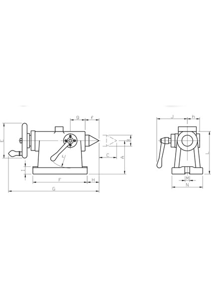 TS-160-MK3 Vertex Nc Döner Tabla Karşı Puntası