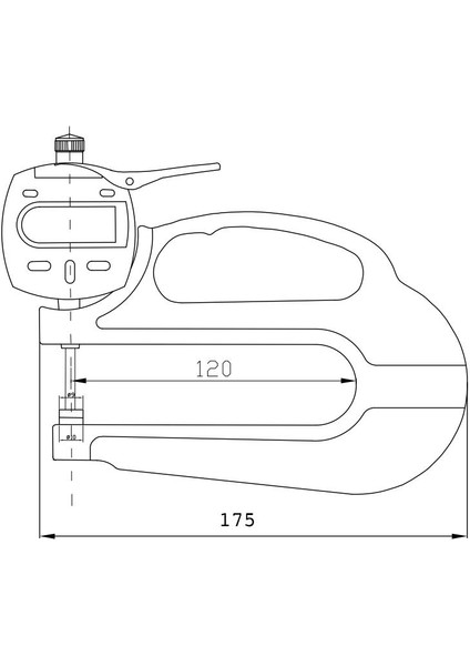 0-10MM Asimeto Saatli Kalınlık Komparatörü AS-495013