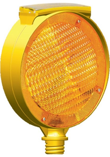 Solar Yuvarlak Çift Taraflı Flaşör (Sarı)