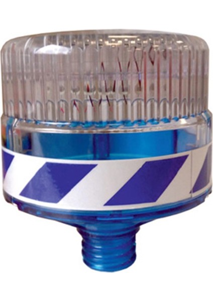 Solar Flaşörlü Uyarı Lambası (Mavi)
